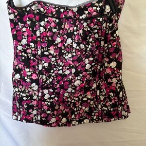 White House Black Market Floral Bustier – Size 10